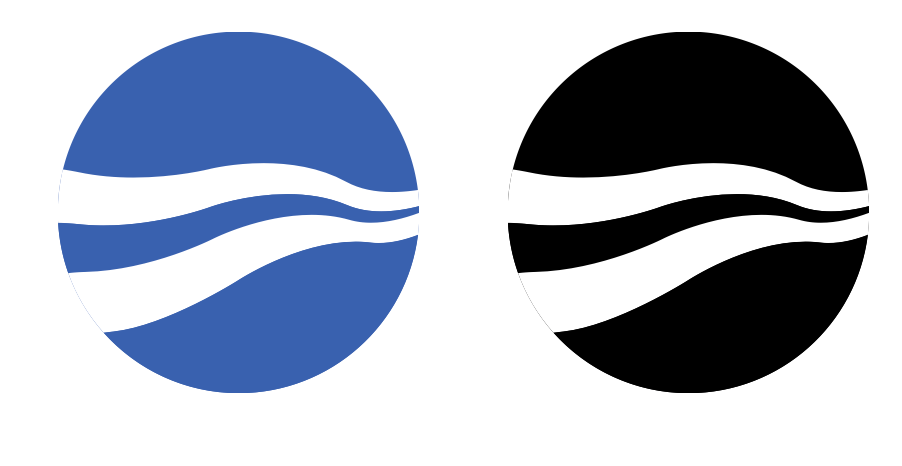 Dune Hotel: logotyp w wariancie kolorowym i monochromatycznym