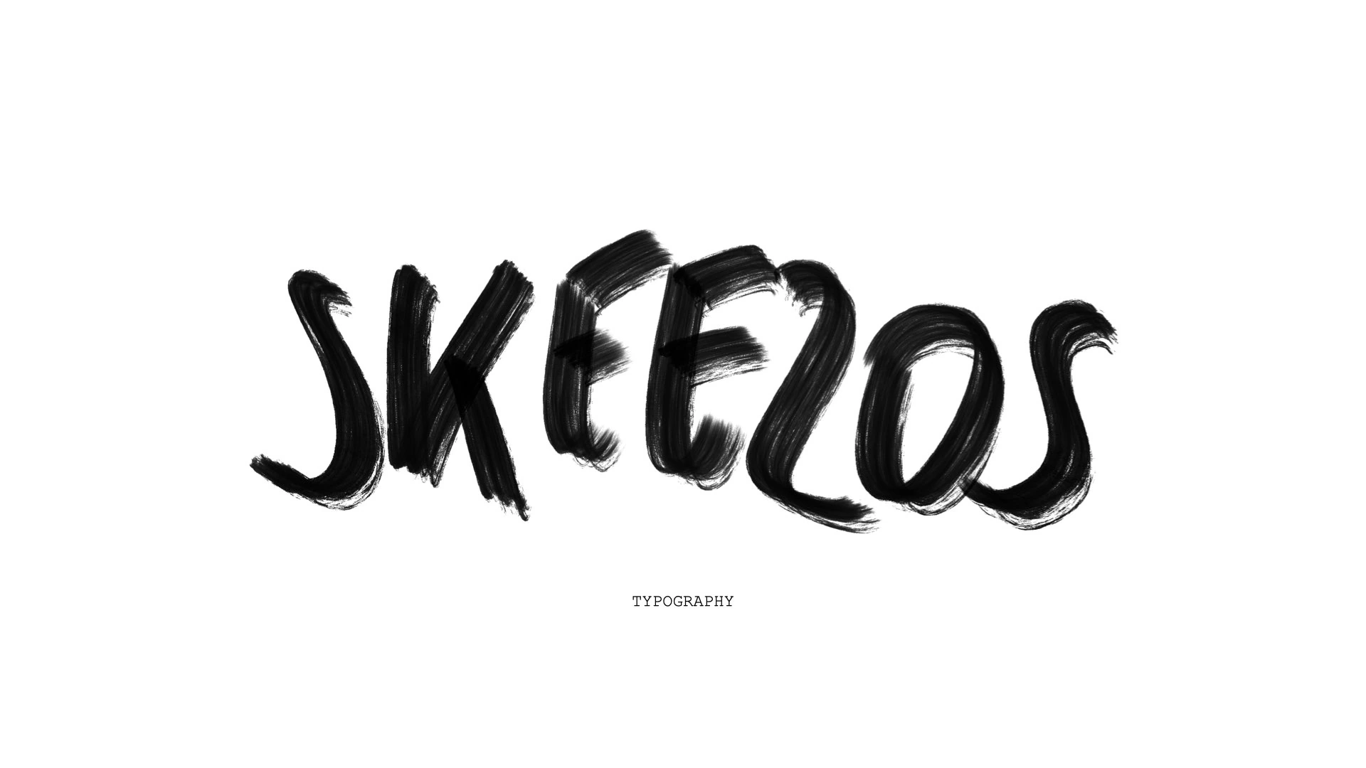 Skeezos: reczna typografia