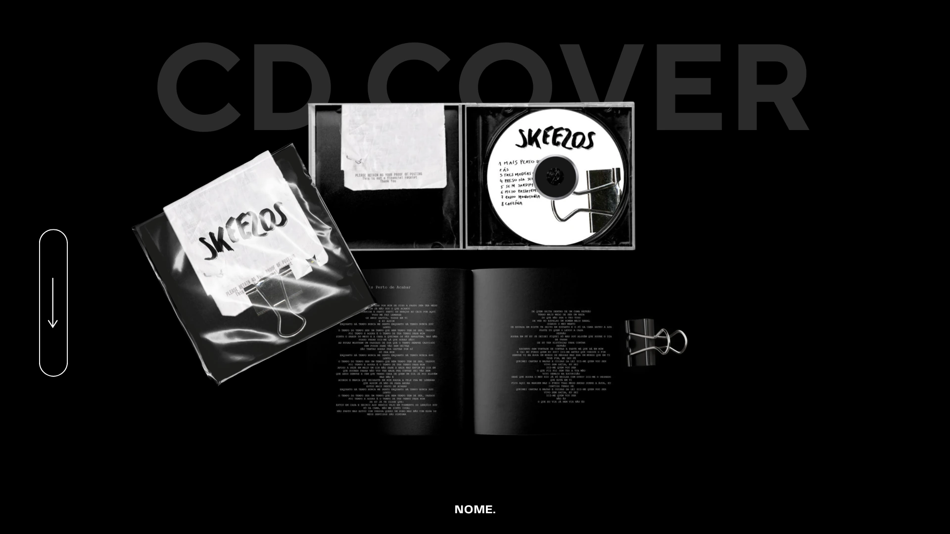 Skeezos: okladka albumu, plyta CD i booklet