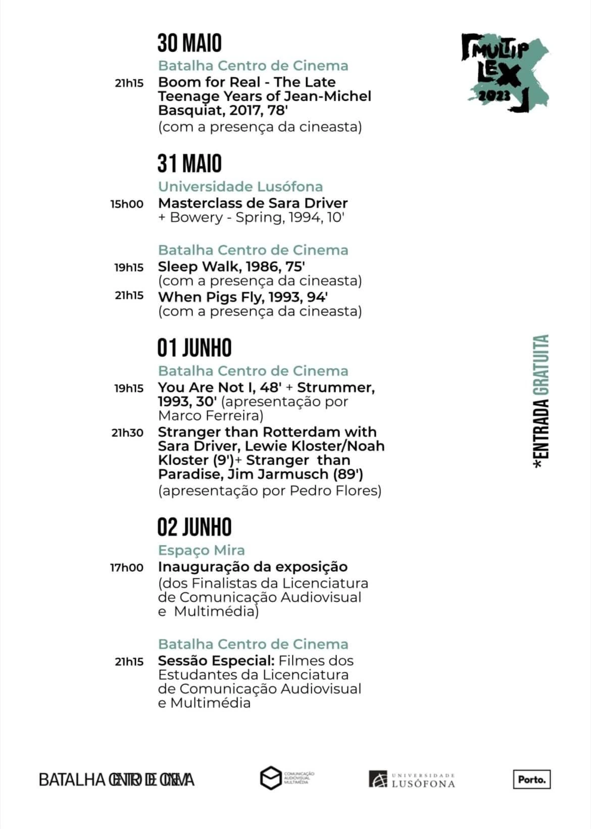 Program festiwalu Multiplex 2023