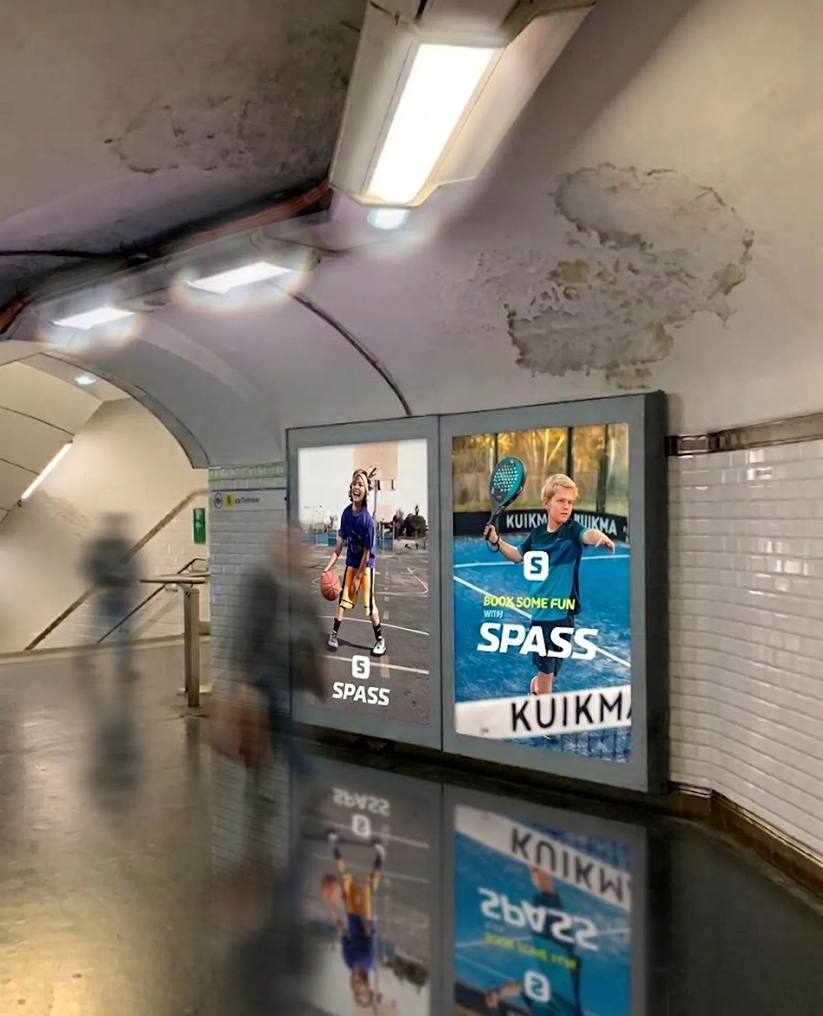 SPASS: citylighty z kampanią w przejściu metra